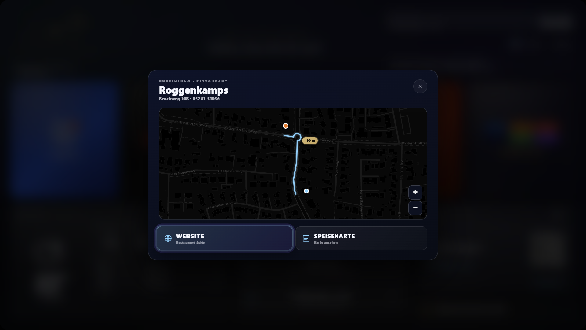 Karte: Roggenkamps (Dark)